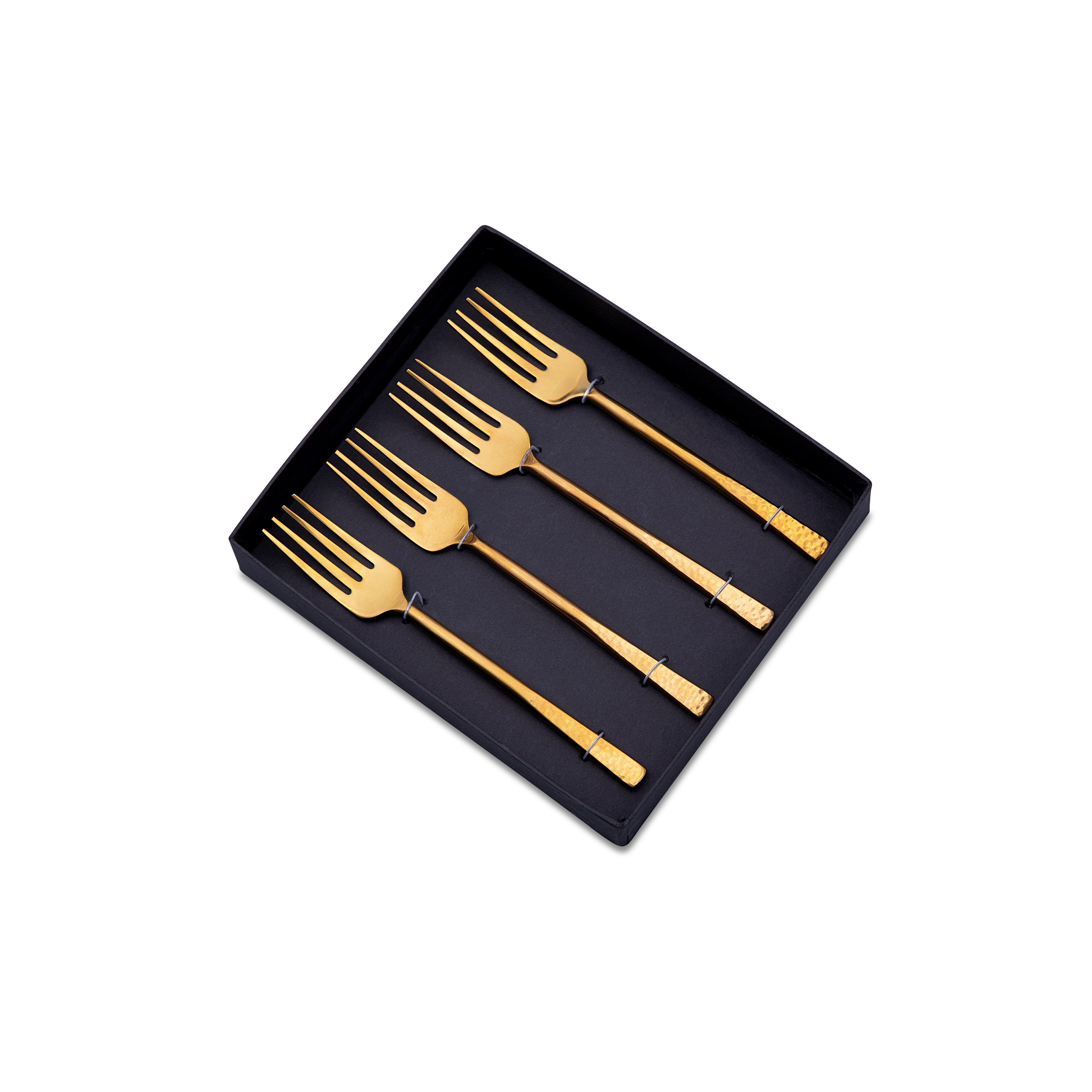 Handbeaten Gold Dessert Spoon