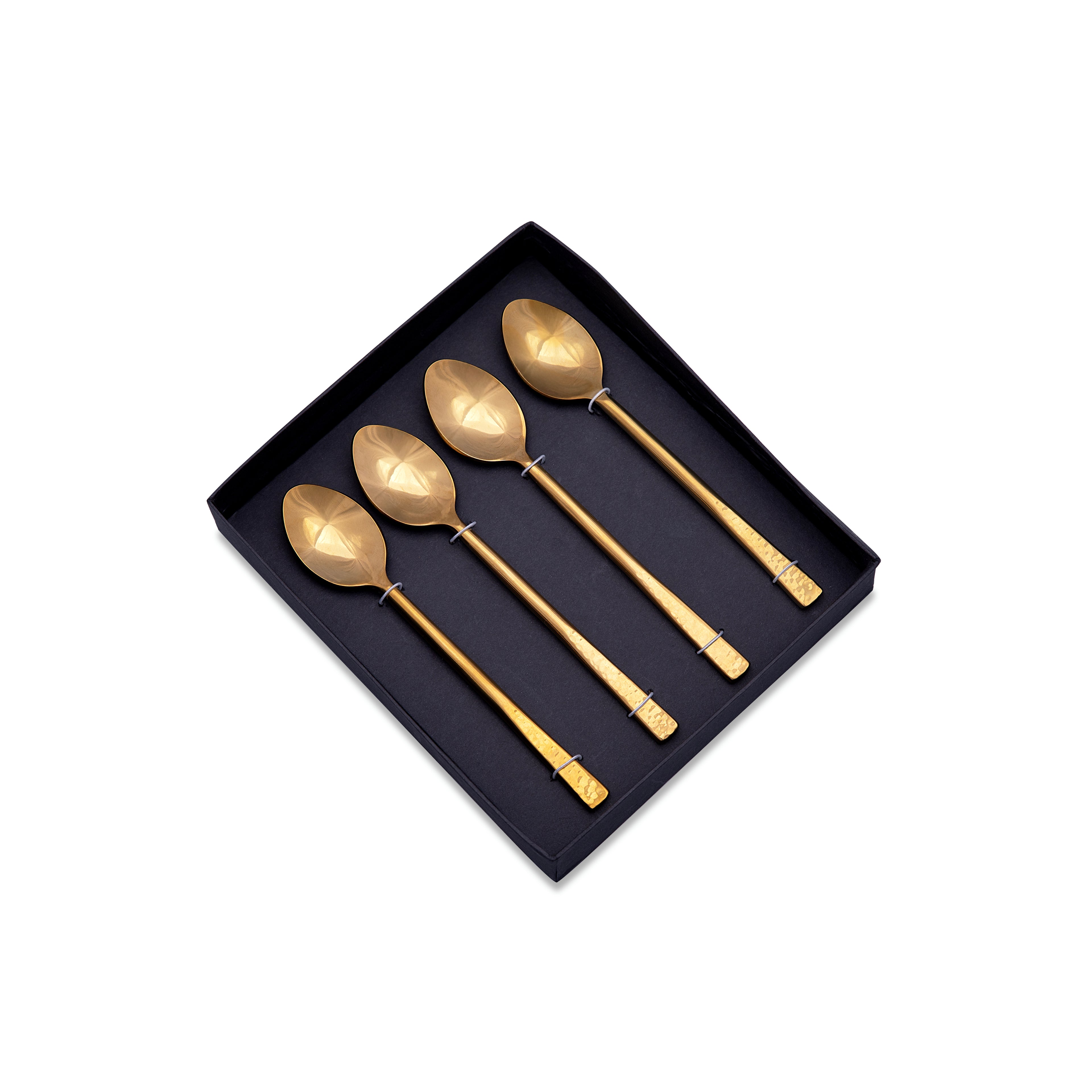 Handbeaten Gold Dessert Spoon