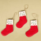 Set Of 5 Pcs Handmade Felt Christmas Decoration