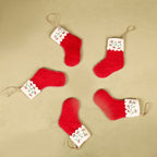 Set Of 5 Pcs Handmade Felt Christmas Decoration