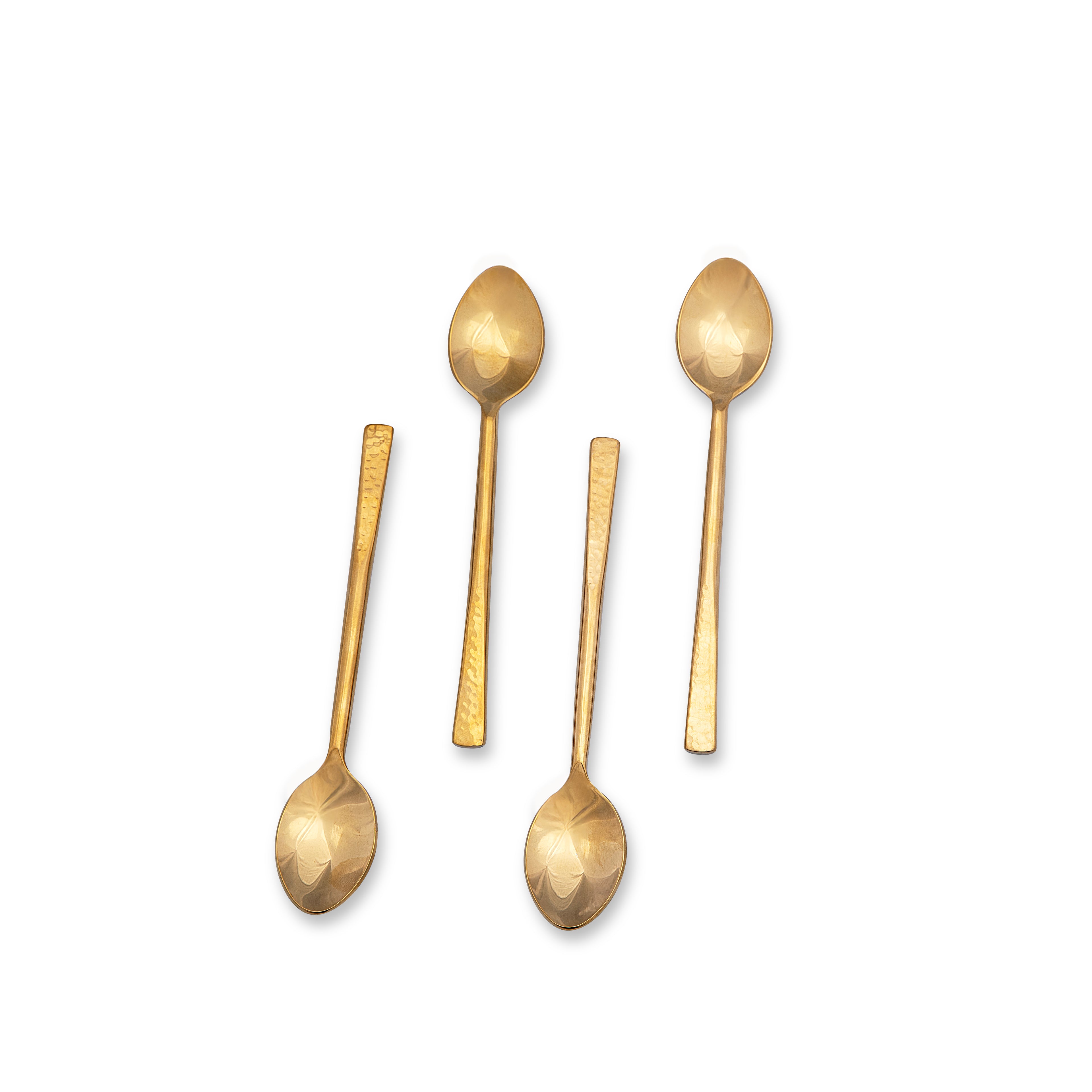 Handbeaten Gold Dessert Spoon