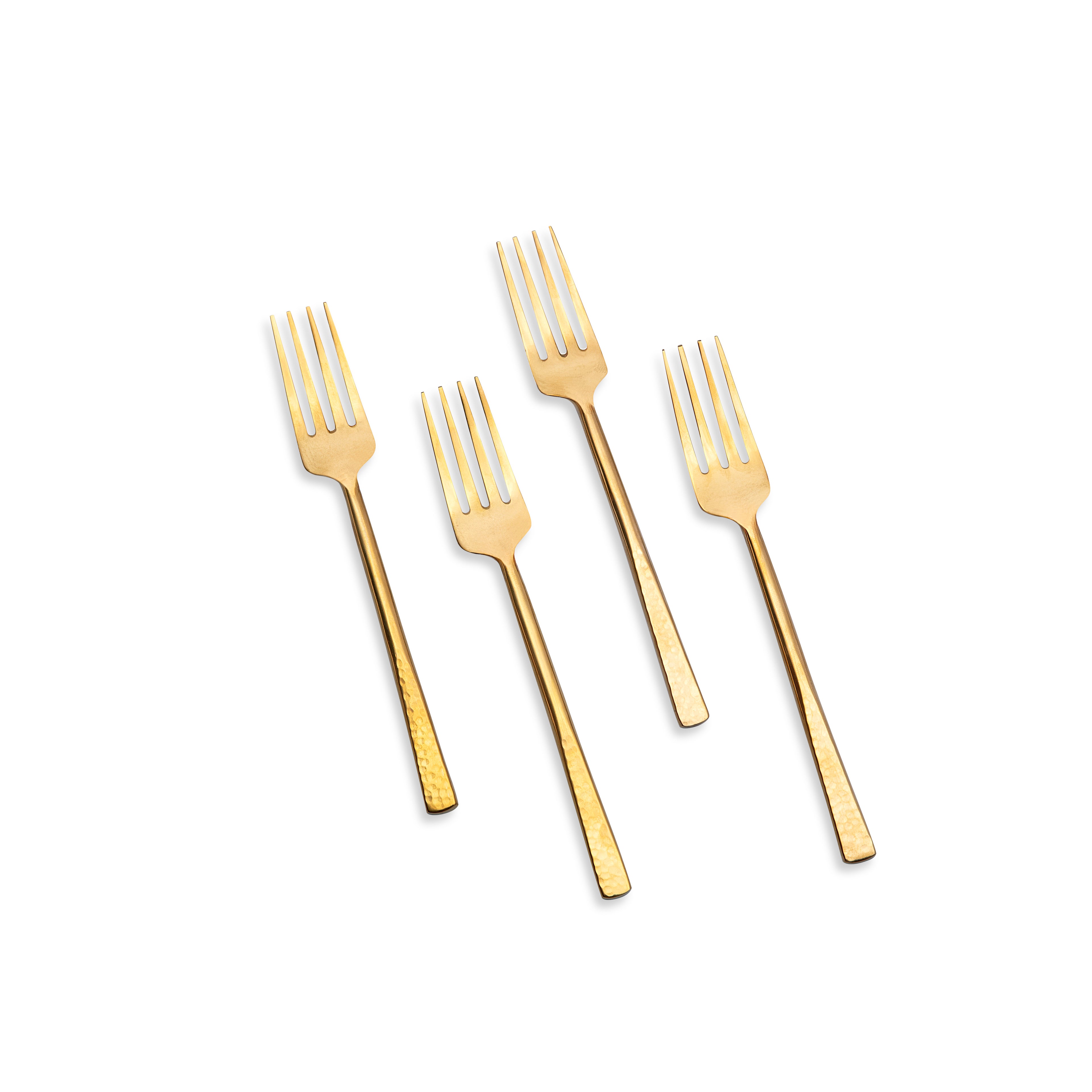Handbeaten Gold Dessert Spoon