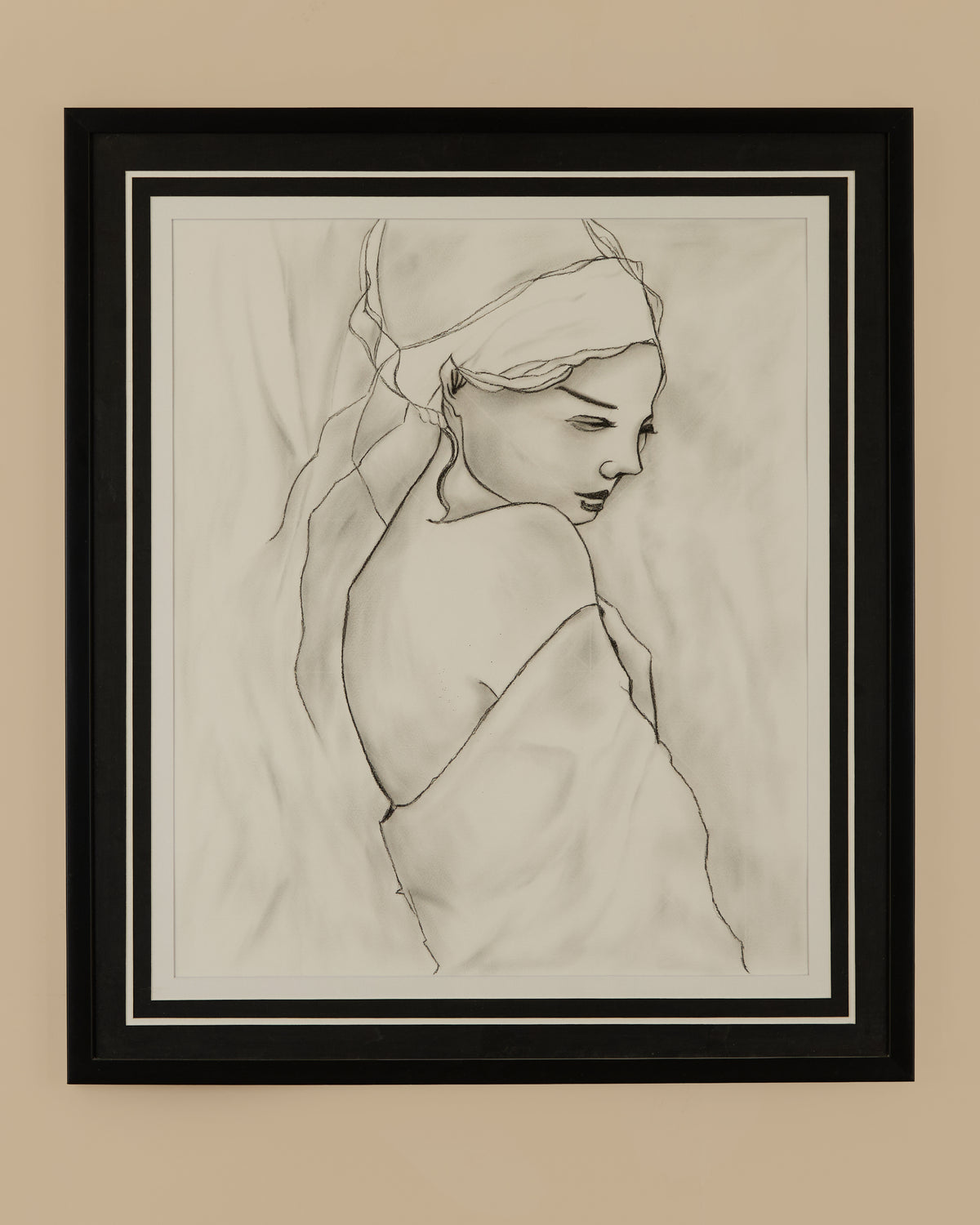 Anne - Serene Muse Framed Sketch